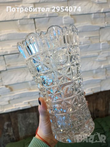 Голяма кристална ваза 45лв