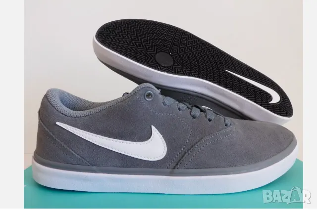 кецове / маратонки NIKE SB CHECK SOLAR COOL GREY-WHITE  номер 43,5-44
