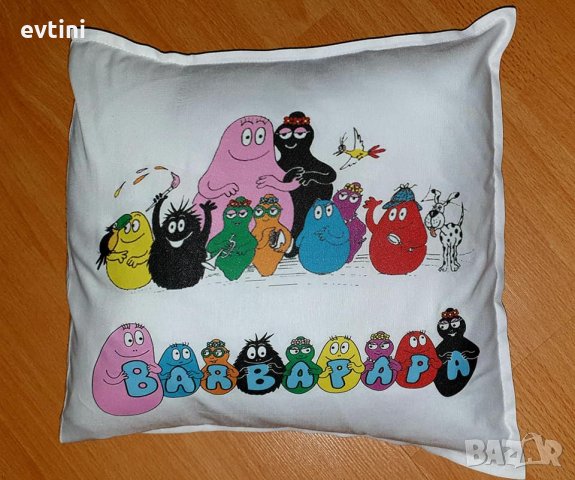 Комплект детска тениска и възглавничка Барбароните, снимка 2 - Детски тениски и потници - 33735325