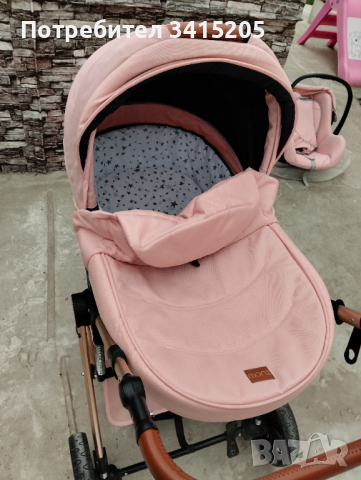 Бебешка количка moni polly 3в1, снимка 8 - Детски колички - 44657962