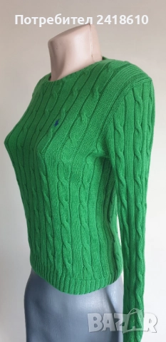 POLO Ralph Lauren Cable Pima Cotton Size M НОВО! ОРИГИНАЛ! Дамски Пуловер!, снимка 8 - Блузи с дълъг ръкав и пуловери - 52794242