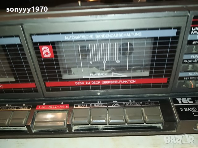 TEC 2355MC-ТУНЕР УСИЛВАТЕЛ С ДЕКОВЕ И ГРАМОФОН-ВНОС SWISS 0309221836, снимка 8 - Ресийвъри, усилватели, смесителни пултове - 37890414