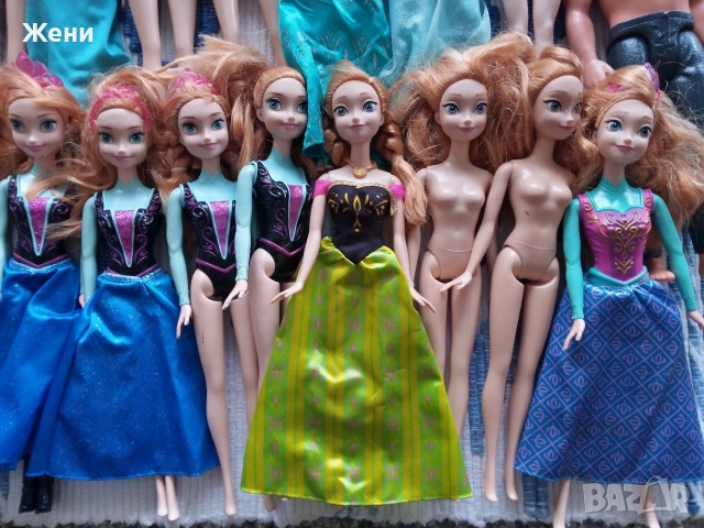 Оригинални Mattel Disney принцеси Дисни Барби Frozen Ана Елза Ариел Снежанка Рапиунцел Моана Бел, снимка 9 - Кукли - 52903317
