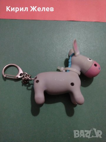 Весел ключодържател забавен магаре свети и издава звук пластмаса - 3922