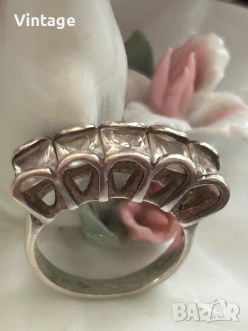 Масивен сребърен пръстен , снимка 7 - Пръстени - 53982175