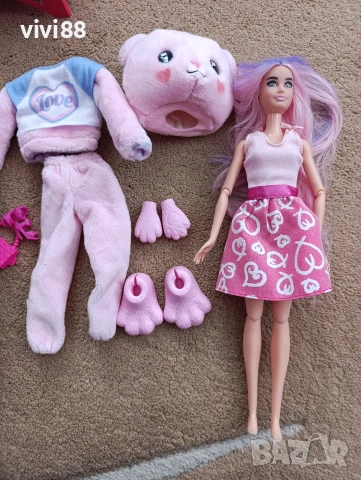 Барби кукла с костюм на мече, снимка 2 - Кукли - 54177707