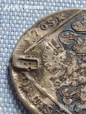 Сребърна монета 30 кройцера 1765г. Мария Терезия Прага Бохемия 26755, снимка 9 - Нумизматика и бонистика - 42887546