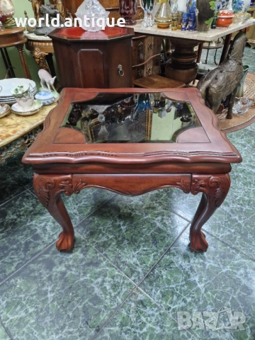 Уникална антикварна дървена английска маса Чипъндейл 