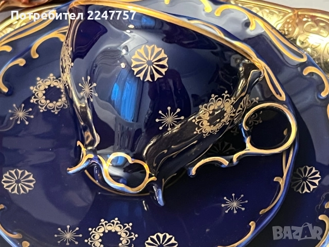 троен сет порцелан Echt Kobalt, снимка 2 - Колекции - 52464298