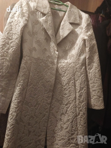 Alberta FERRETTI Original Size S Уникат в златисто, снимка 8 - Палта, манта - 52964091