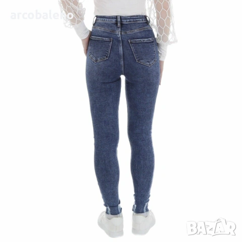 Дамски еластични дънки с висока талия , снимка 3 - Дънки - 53925741