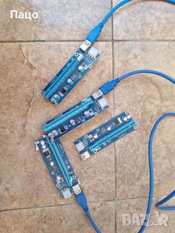 PTSAYING PCI-E 1X TO 16X VER 006C  /4 Броя/, снимка 13 - Други - 52977218