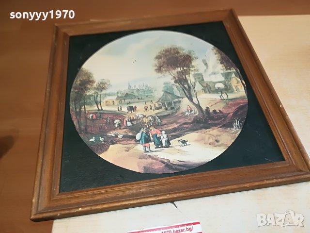 КАРТИНА 35Х35СМ ОТ ГЕРМАНИЯ 1509221624, снимка 3 - Антикварни и старинни предмети - 38012824