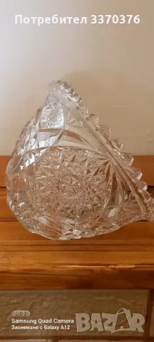 Кристална купа/фруктиера/бонбониера, снимка 4 - Сервизи - 48598749
