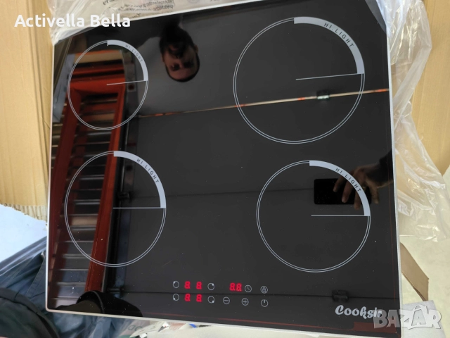 Cooksir CSC-D46001-BB – Стъклокерамичен плот за вграждане с 4 зони, 9 нива на мощност, таймер , снимка 8 - Котлони - 52533506