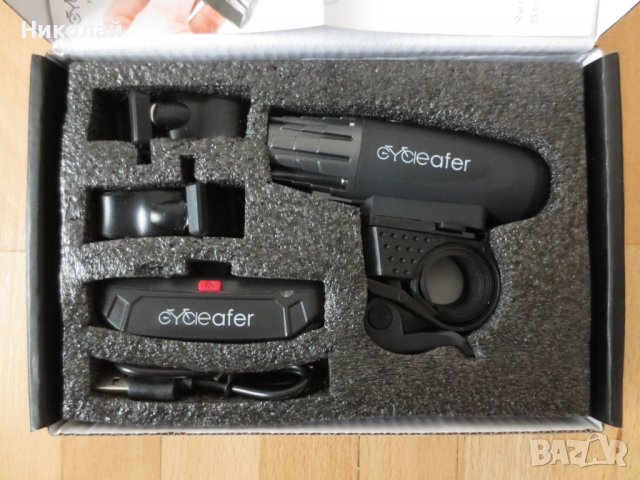 Cycleafer фар за колело, снимка 3 - Аксесоари за велосипеди - 39446257