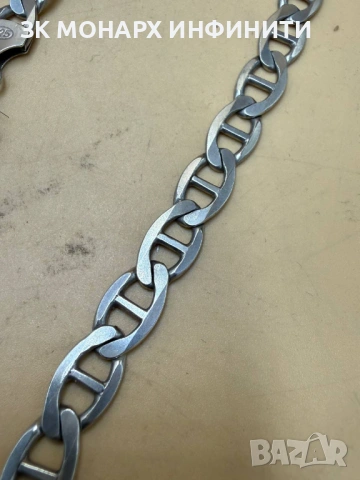 Сребърен ланец /925/, снимка 4 - Колиета, медальони, синджири - 54032634