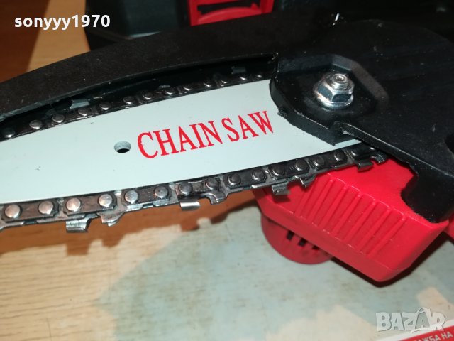 МИНИ РЕЗАчКА ЗА КЛОНИ С 2 БАТЕРИИ И 2 ВЕРИГИ 2310211740, снимка 8 - Градинска техника - 34559281