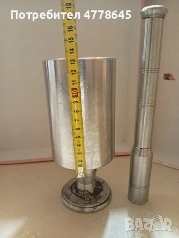 голямо масивно хаванче от неръждавейка , снимка 5 - Антикварни и старинни предмети - 54239292