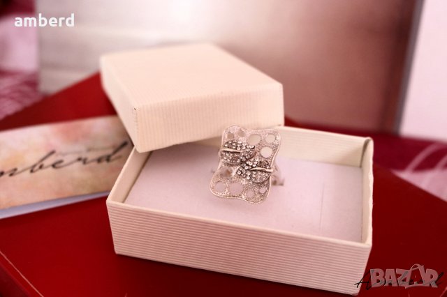 Уникален сребърен пръстен - модел R075, снимка 4 - Пръстени - 33861759