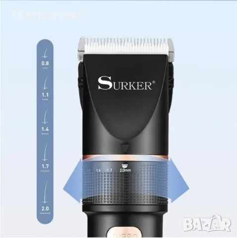 Професионална машинка за подстригване Surker, снимка 3 - Машинки за подстригване - 47973160