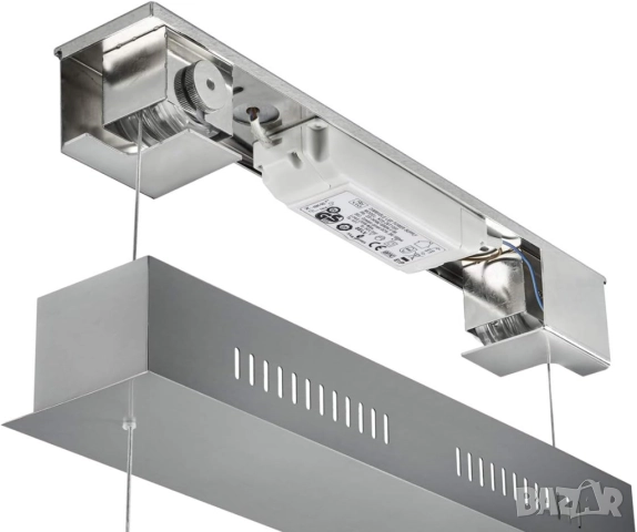 Пендел Trio Alegro 325510407 LED  4 x 6W, 2520lm, 3000K, Димиращ, Регулируема Височина, Матов Никел!, снимка 3 - Лампи за таван - 52539778