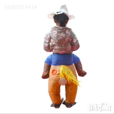 Костюм Каубой 3D Надуваем костюм Хелоуин Helloween , снимка 4 - Други - 47350079