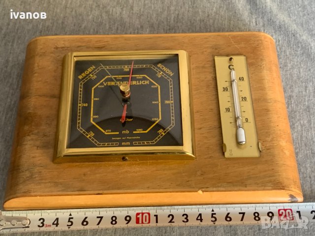 барометър и термометър , снимка 4 - Антикварни и старинни предмети - 42768820