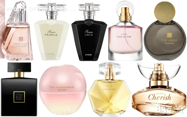 AVON - Rare Pearls,Rare Onyx,Cherish,Viva La Vita,Eve Confidence,Perceive Cashmere,LiitleBlackDress