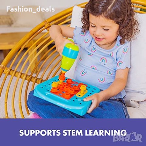 Нова STEM играчка 73 части бормашина работилница деца 3+ подарък, снимка 3 - Образователни игри - 40678112