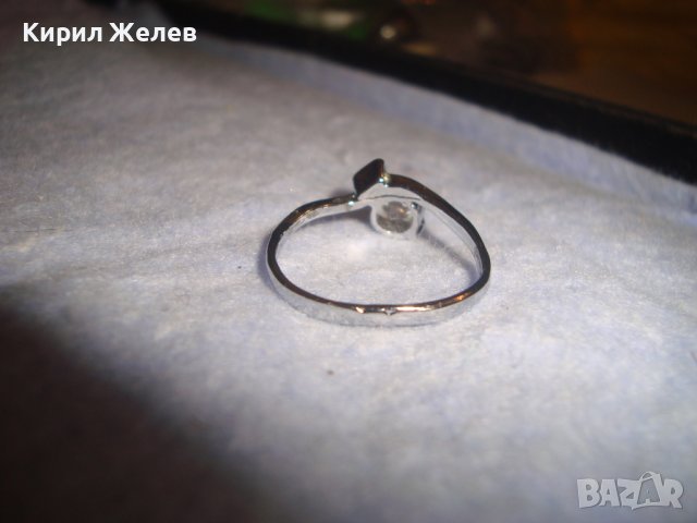 КРАСИВ ФИН СКЪПОЦЕНЕН АРТ ПРЪСТЕН от БЛАГОРОДНА СТОМАНА с ЮВЕЛИРНО ФАСЕТИРАН ИСКРЯЩ ЦИРКОН 27667, снимка 6 - Пръстени - 37499524