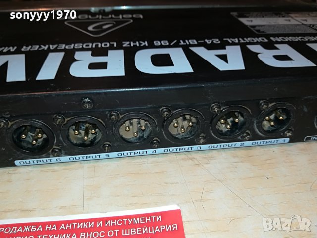 behringer dcx2496 ultradrive pro-внос swiss 0406222154, снимка 18 - Ресийвъри, усилватели, смесителни пултове - 36982175