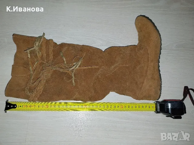 Ботушки естествена кожа и естествен велур, снимка 14 - Дамски боти - 47341537