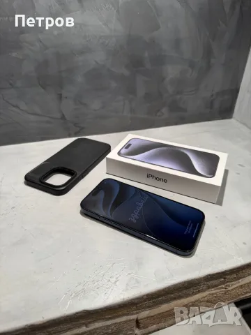 КАТО ЧИСТО НОВ Iphone 15 Pro Blue + подарък, снимка 11 - Apple iPhone - 56533844