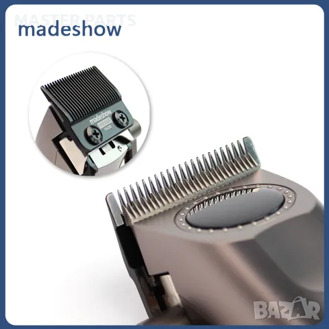 Професионален Fade клипер Madeshow M8F 7200RPM Wedge нож 3200mAh база, снимка 5 - Фризьорски принадлежности - 55969448