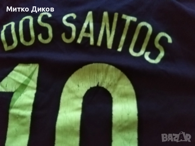 Мексико футбола тениска №10 Джовани Дос Сантос размер Л реален, снимка 10 - Футбол - 51771156