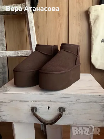 🤎🤎🤎 Екстравагантни боти на олекотена платформа👜👜👜, снимка 3 - Дамски боти - 48043317