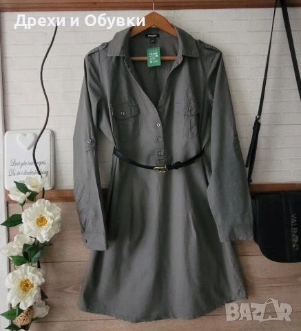 Рокля тип риза памучна материя , снимка 8 - Рокли - 54095810