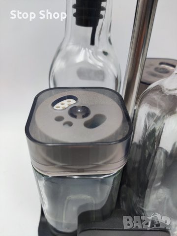 Оливерник 5 части сет метал, стъкло, пластмаса , снимка 4 - Аксесоари за кухня - 39834734