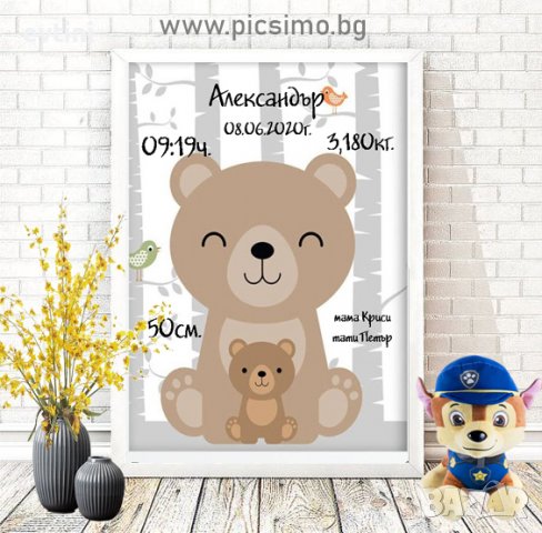 Бебешка (детска) визитка, снимка 6 - Други - 29885609