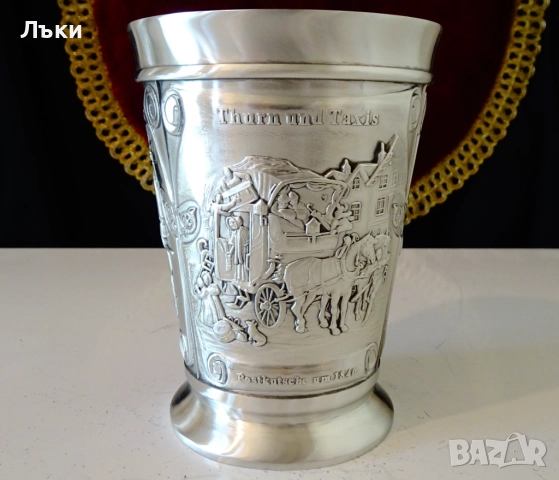 Чаша от калай,халба 300 мл.,Дилижанс. 