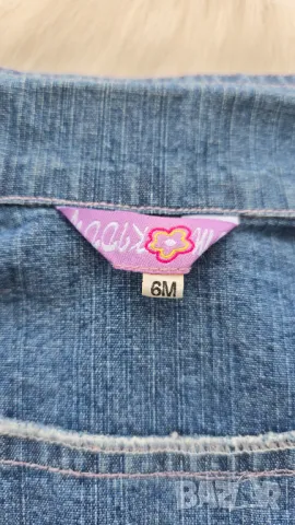 Бебешко дънково яке - 6 месеца, снимка 5 - Бебешки якета и елеци - 49999861