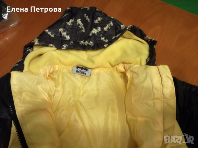 Нов зимен комплект в три части Батман месеца-18/24месеца, снимка 2 - Детски якета и елеци - 27085318