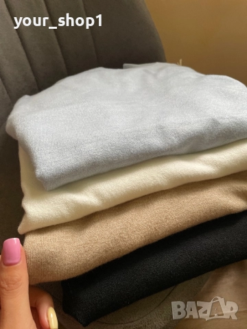 4 цвята дамска блуза с дълъг ръкав поло , снимка 7 - Блузи с дълъг ръкав и пуловери - 51840238