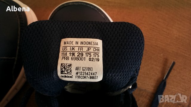 Adidas Размер EUR 29 / UK 11K детски маратонки 190-12-S, снимка 15 - Детски маратонки - 38215596