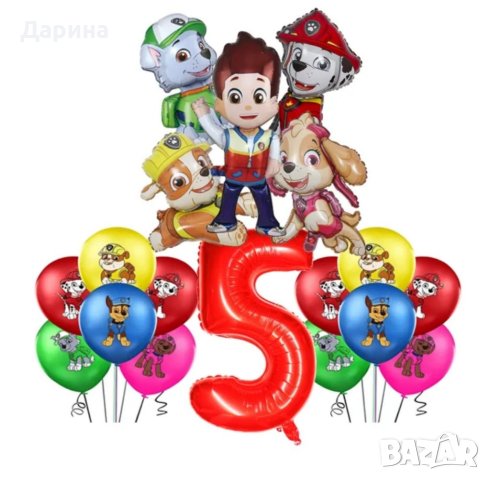 Парти сет украса ,,Пес патрул", снимка 2 - Други - 40873072