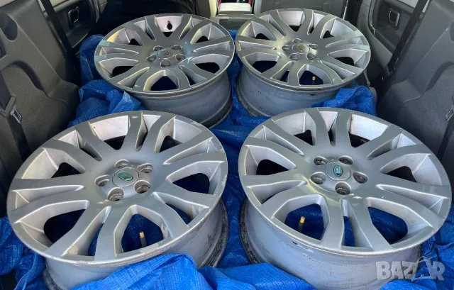 Джанти за Land Rover 4бр оригинални 18” 8J ц.о.63,4мм+4бр зимни гуми 245/50/18, снимка 2 - Гуми и джанти - 49100612