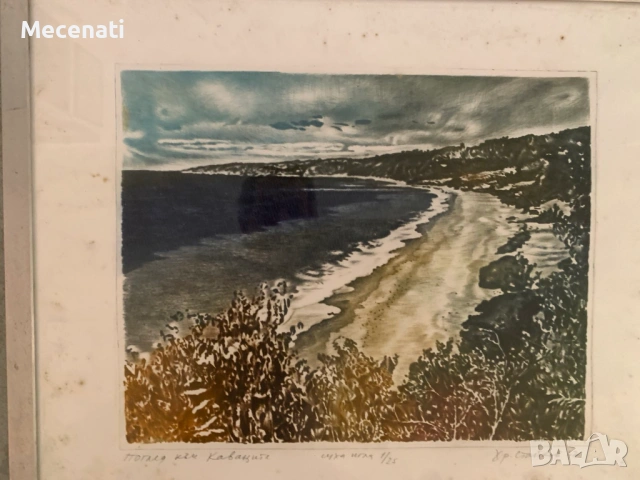 ХРИСТО СТАЙКОВ /академик/ - суха игла, снимка 3 - Картини - 53113366