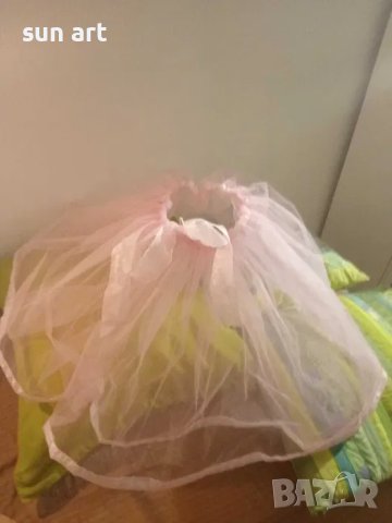 тюлена поличка в бледорозово, снимка 3 - Детски рокли и поли - 44218419