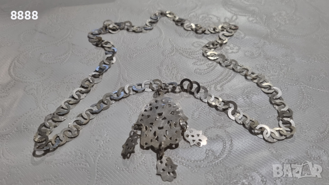 Сребърно колие ръчна изработка 